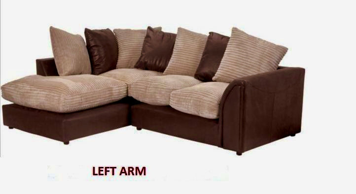 Brown l store shape sofa